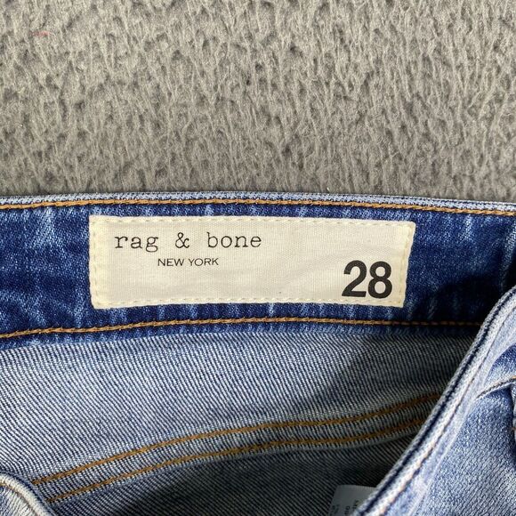 Rag & Bone Nina High-Rise Ankle Flare Jeans Seabrook Light Wash size 28 - Picture 8 of 14
